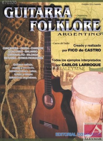 Guitarra Folklore por Fico De Castro - Ed Cosmusica